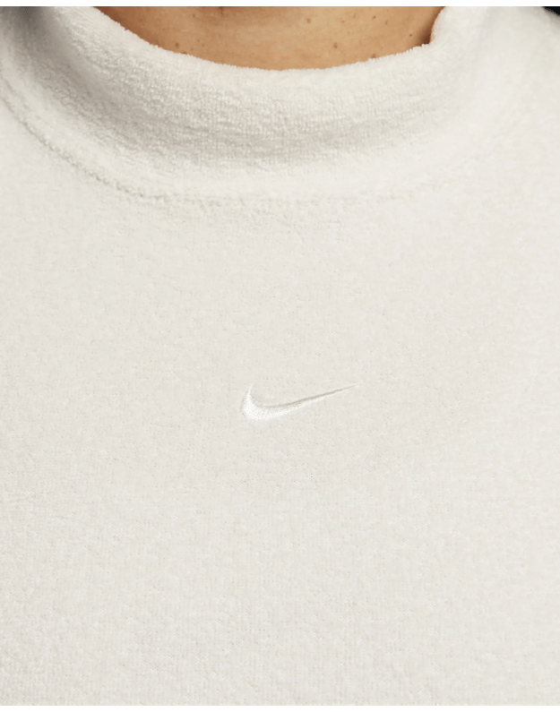 NIKE W NSW PHNX PLSH LS CROP TOP marškinėliai